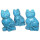 Türkinit Katze (Magnesit coloriert) ca. 40 x 25 mm
