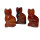Carneol - Achat Katze dunkel braun ca. 40 x 25 mm