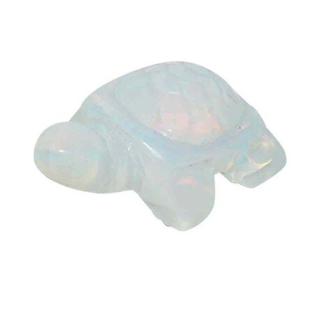 Opalith (Glas, synthetisch) Schildkröte ca. 40 x 25 x 15 mm
