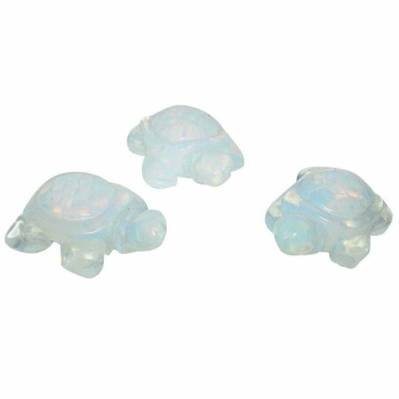 Opalith (Glas, synthetisch) Schildkröte ca. 40 x 25 x 15 mm