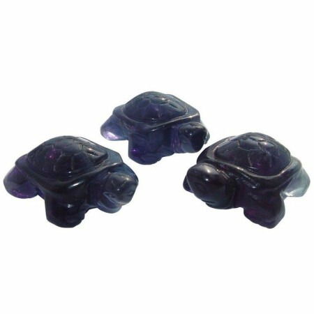 Fluorit lila Schildkröte ca. 40 x 25 x 15 mm