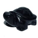 Obsidian schwarz Schildkröte ca. 28 x 19 x 12 mm