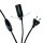 Zuleitung Kabel für Salzlampen, 250 cm lang, weißes Kabel mit Schalter