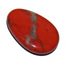 Jaspis rot Daumenstein Schlaf Stein flach XL ca 60 x 40 mm mit Mulde