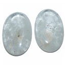 Bergkristall Daumenstein Schlaf Stein flacher XL mit Mulde ca. 40 x 60 x 10 mm