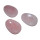 Rosenquarz Daumenstein Schlaf Stein flacher Trommelstein 60 x 40 mm mit Mulde