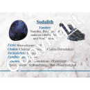 Sodalith Daumenstein Schlaf Stein flacher XL mit Mulde ca. 40 x 60 mm