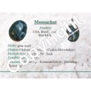 Moosachat 100 g Trommelsteine Handschmeichler ca. 7 - 11 Steine, ca 15 - 30 mm