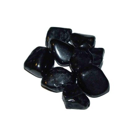 Shungit / Schungit 20 g kleine Trommelsteine ca. 3 - 4 Steine, ca. 15 - 25 mm