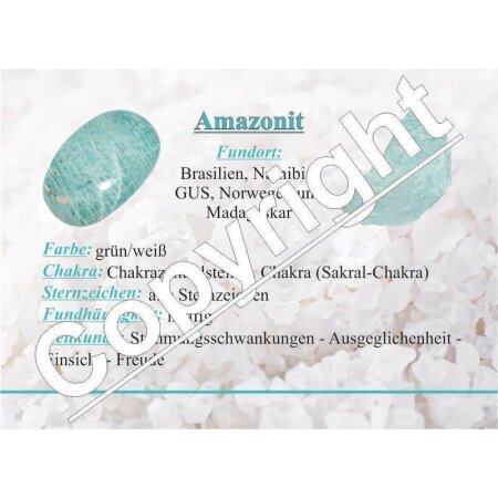 Edelsteinkarten- Amazonit