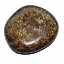 Bronzit Scheibenstein  flacher Trommelstein Handschmeichler ca. 35 - 45 mm