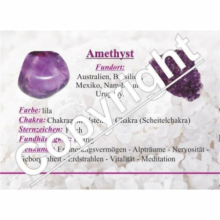 Edelsteinkarten- Amethyst