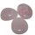 Rosenquarz Scheibenstein aus Madagaskar flacher  Trommelstein ca. 30 - 40 mm  1 Stück