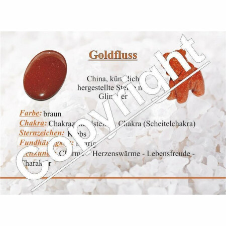 Goldfluss Scheibenstein ca. 30 - 40 mm  flacher Trommelstein