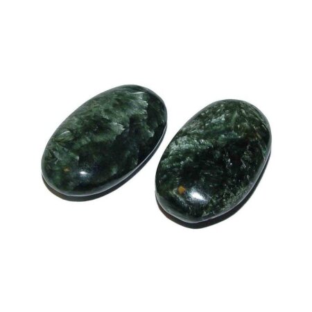 Serafinit Klinochlor flacher Trommelstein ca. 30 x 45 mm 1 Stück