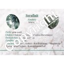 Serafinit Klinochlor flacher Trommelstein ca. 30 x 45 mm...