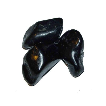 Turmalin schwarz / Schörl Trommelstein ca. 15 - 20 g ca. 25 -30 mm 1 Stück