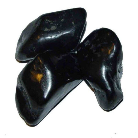 Turmalin schwarz / Schörl Trommelstein Handschmeichler ca. 15 - 20 g ca. 25 -30 mm 1 Stück