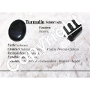 Turmalin schwarz / Schörl Trommelstein ca. 15 - 20 g ca. 25 -30 mm 1 Stück