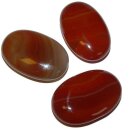 Carneol - Achat Scheibenstein ca. 30 - 40 mm flacher Edelstein Trommelstein
