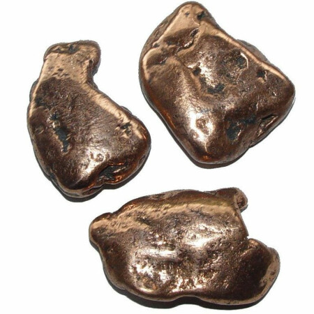 Kupfer Nugget flach handpoliert ca. 25 - 35 mm Handschmeichler