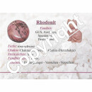 Rhodonit Trommelstein  Handschmeichler Wasserstein ca.  20 x 30 mm