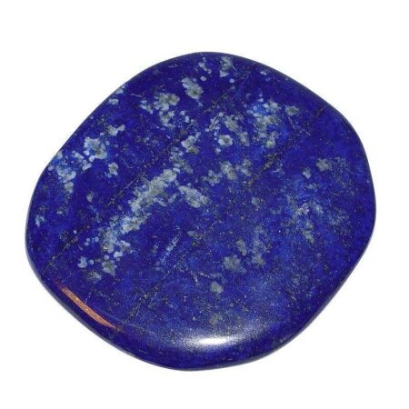 Lapislazuli TOP Scheibenstein flacher Trommelstein XL ca. 55 mm