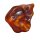 Bernstein Cognac farben Trommelstein ca. 20 - 30 mm Handschmeichler