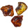 Bernstein Cognac farben Trommelstein ca. 20 - 30 mm Handschmeichler
