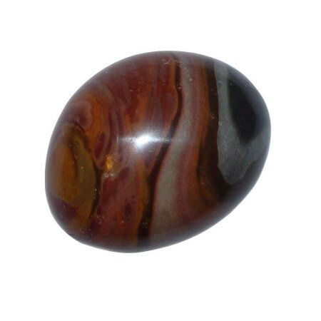 Polychrom Jaspis Trommelstein Handschmeichler ca. 30 x 35 mm