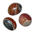 Polychrom Jaspis Trommelstein Handschmeichler ca. 30 x 35 mm