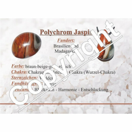 Polychrom Jaspis Trommelstein XL ca. 25 - 35 mm