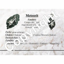 Meteorit Eisenmeteorit Handschmeichler mit Echtheitszertifikat  ca. 15 - 18 mm  ca. 3 - 4 g
