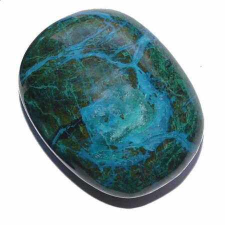 Chrysokoll Trommelstein Handschmeichler XL ca.55-70mm ca 85-120g Q*Qualität