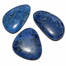 Lapislazuli Handschmeichler Scheibenstein flacher Trommelstein schönes blau ca. 40 x 30 mm