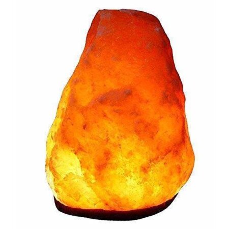 4,0 - 6,4 kg Salzlampe Bosalla® mit Palisander-Holz Sockel, Salz Leuchte mit 175 cm Kabel weiß
