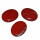 Jaspis rot Trommelstein flach gemaserter Scheibenstein ca. 40 x 25 mm