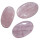 Rosenquarz  flacher Scheibenstein XL 75 x 50 mm  A*extra Qualität aus Madagaskar