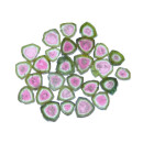Wassermelonen Turmalin Scheibe ca. 5 x 5 x 2 mm Super A* Qualität
