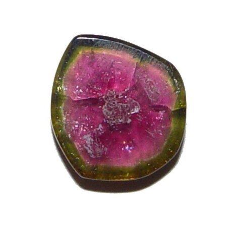 Wassermelonen Turmalin Scheibe Größe  ca. 10 x 9 x 2 mm Super A* Qualität