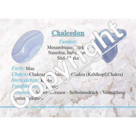 Chalcedon Trommelstein Größe: 30 - 40 mm Handschmeichler SUPER A* Qualität