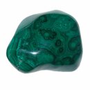 Malachit XXL Sammler Stück eine Seite poliert Rarität mit Augen ca. 490 g,ca. 10 x 9 cm Super A*