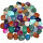 Bunte Trommelstein 1 kg Mischung Edelsteine Natur & colorierte Achate 1 - 3 cm, ca. 130 - 150 Steine