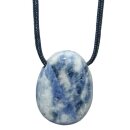 Sodalith Trommelstein Tropfen gebohrt (2,5 mm) ca. 30 x...