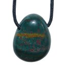 Heliotrop Trommelstein Tropfen gebohrt (2,5 mm) ca. 30 x...