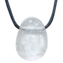 Bergkristall Trommelstein Tropfen gebohrt (2,5 mm) ca. 30...