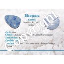 Blauquarz Trommelstein Tropfen gebohrt (2,5 mm) ca. 30 x 20 mm Anhänger Edelstein