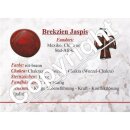 Brekzien Jaspis Trommelstein Tropfen gebohrt (2,5 mm) ca. 30 x 20 mm Anhänger Edelstein