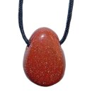 Goldfluss Trommelstein Tropfen gebohrt (2,5 mm) ca. 30 x...