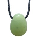 Jade Serpentin Trommelstein Tropfen gebohrt (2,5 mm) ca....